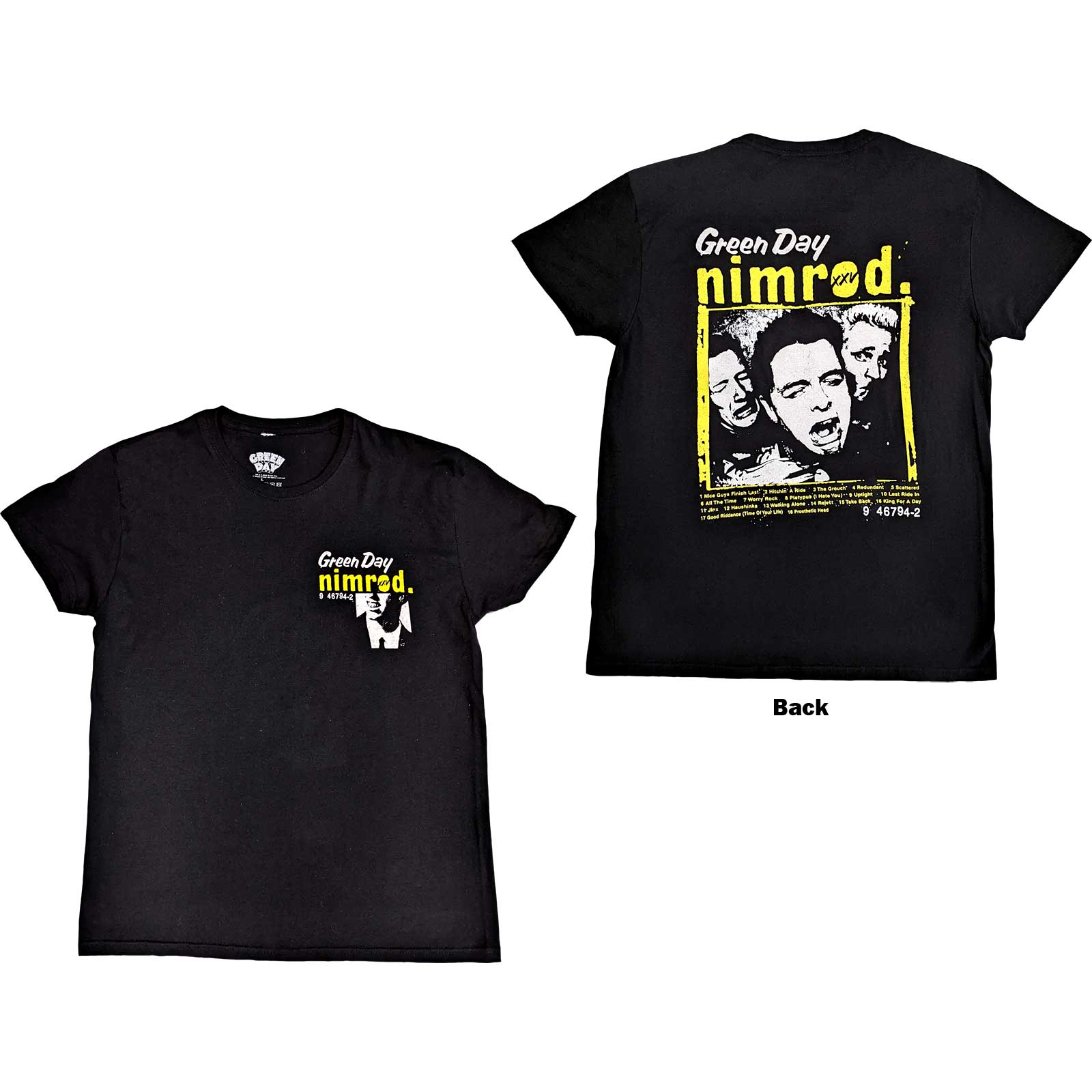 Green Day tričko Nimrod Breast Print Čierna L