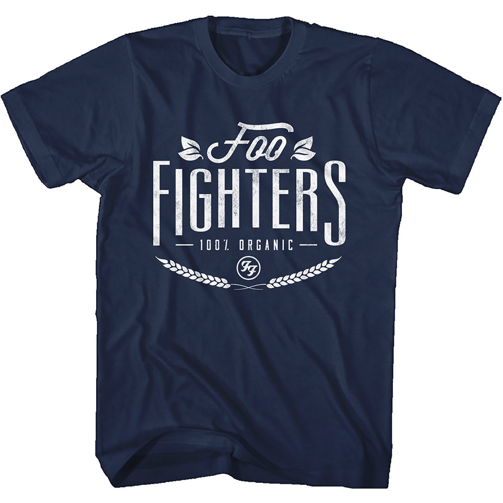 Foo Fighters tričko 100% Organic Modrá S