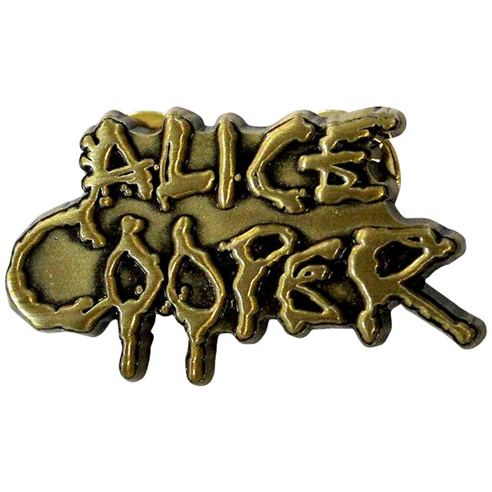 Alice Cooper Dripping Logo Gold