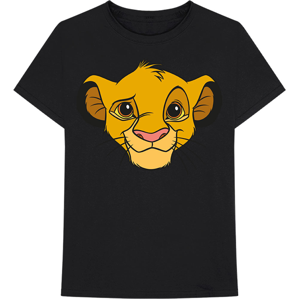 Disney tričko Lion King - Simba Face Čierna L