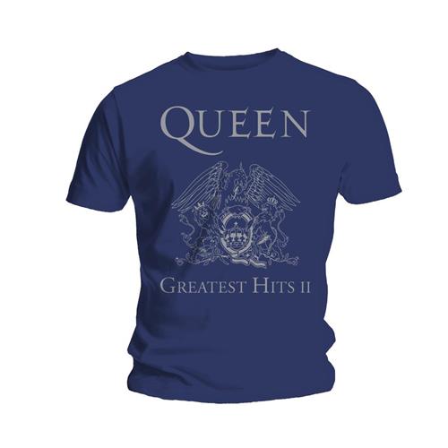 Queen tričko Greatest Hits II Modrá S