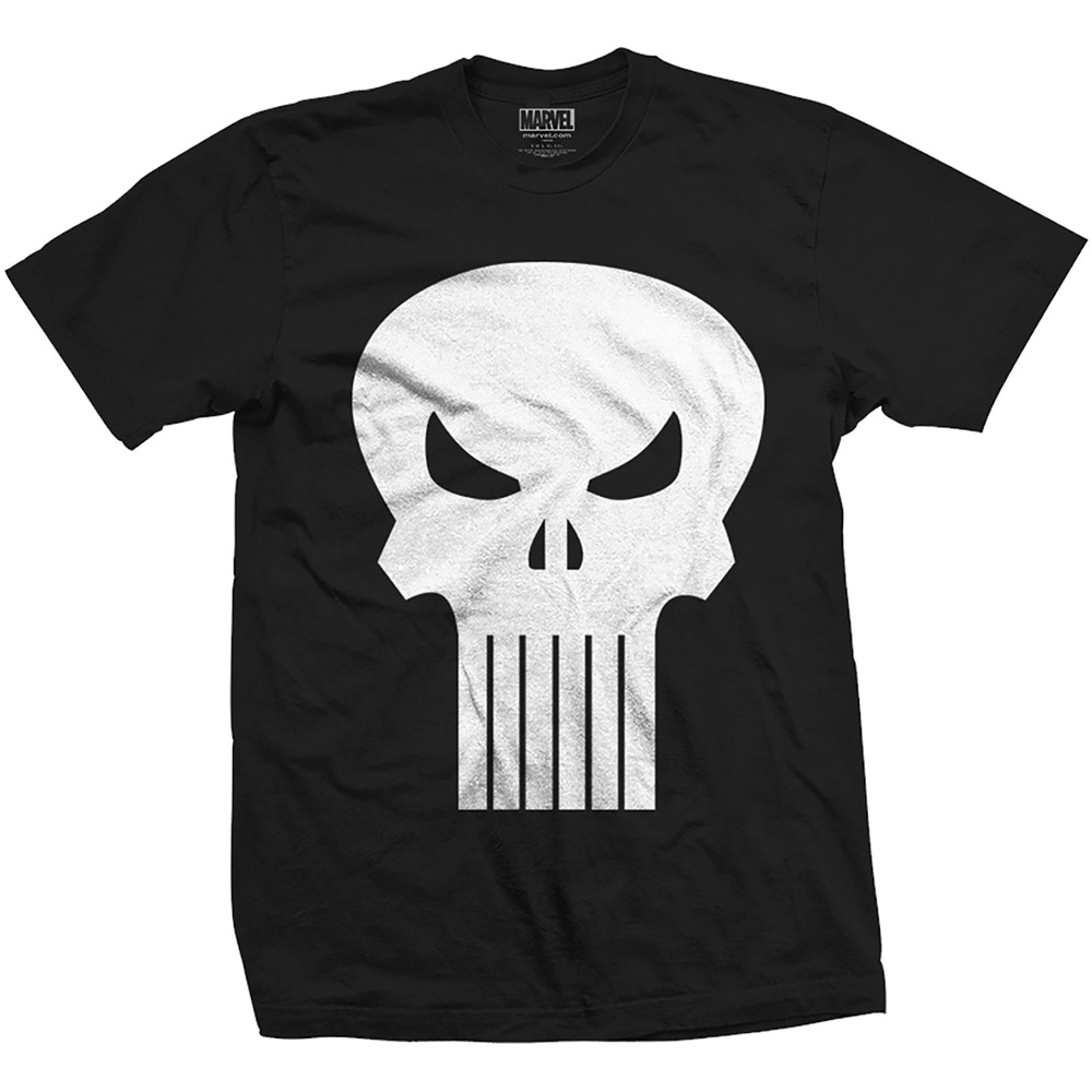 Marvel tričko Punisher Skull Čierna XXL