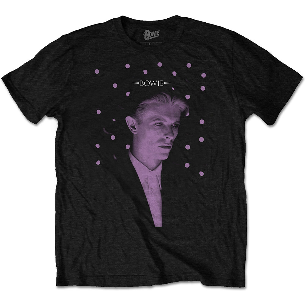 David Bowie tričko Dots Čierna XXL