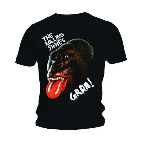The Rolling Stones tričko Grrr Black Gorilla Čierna S