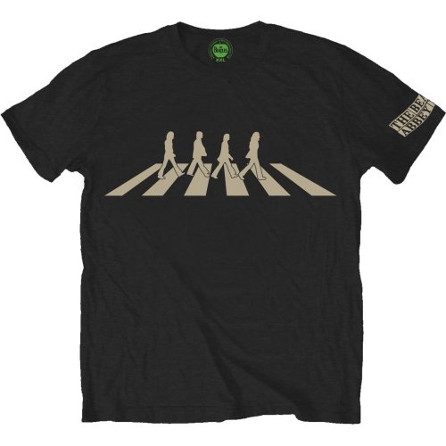 The Beatles tričko Abbey Road Silhouette Čierna S