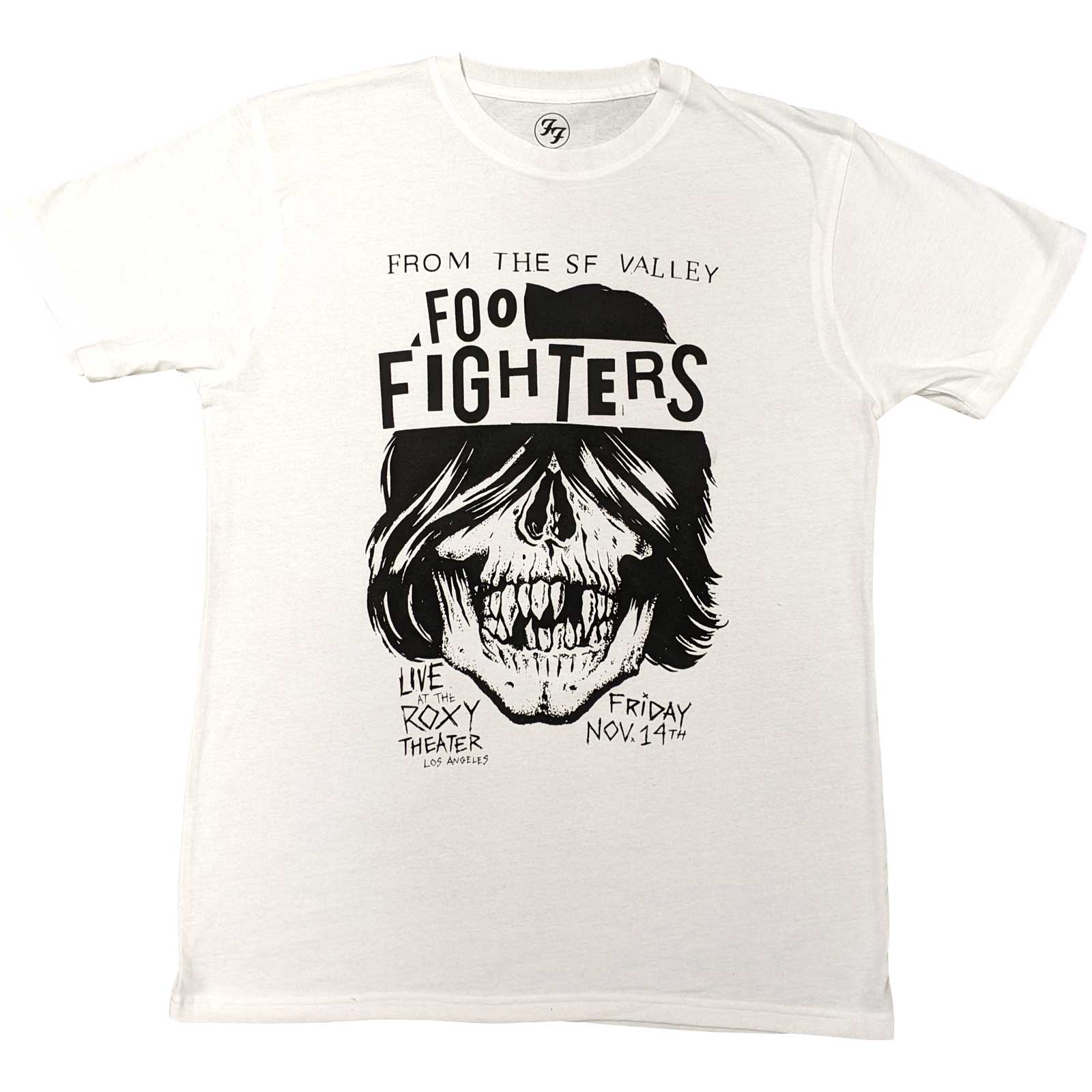 Foo Fighters tričko Roxy Flyer Biela M