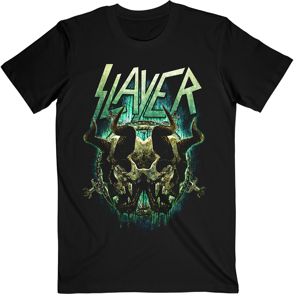 Slayer tričko Daemonic Twin Čierna L