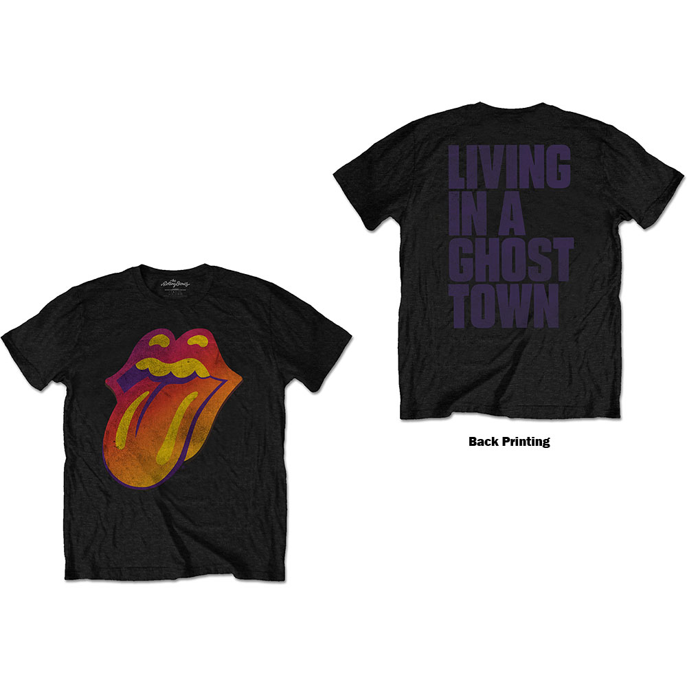 The Rolling Stones tričko Ghost Town Distressed Čierna XL