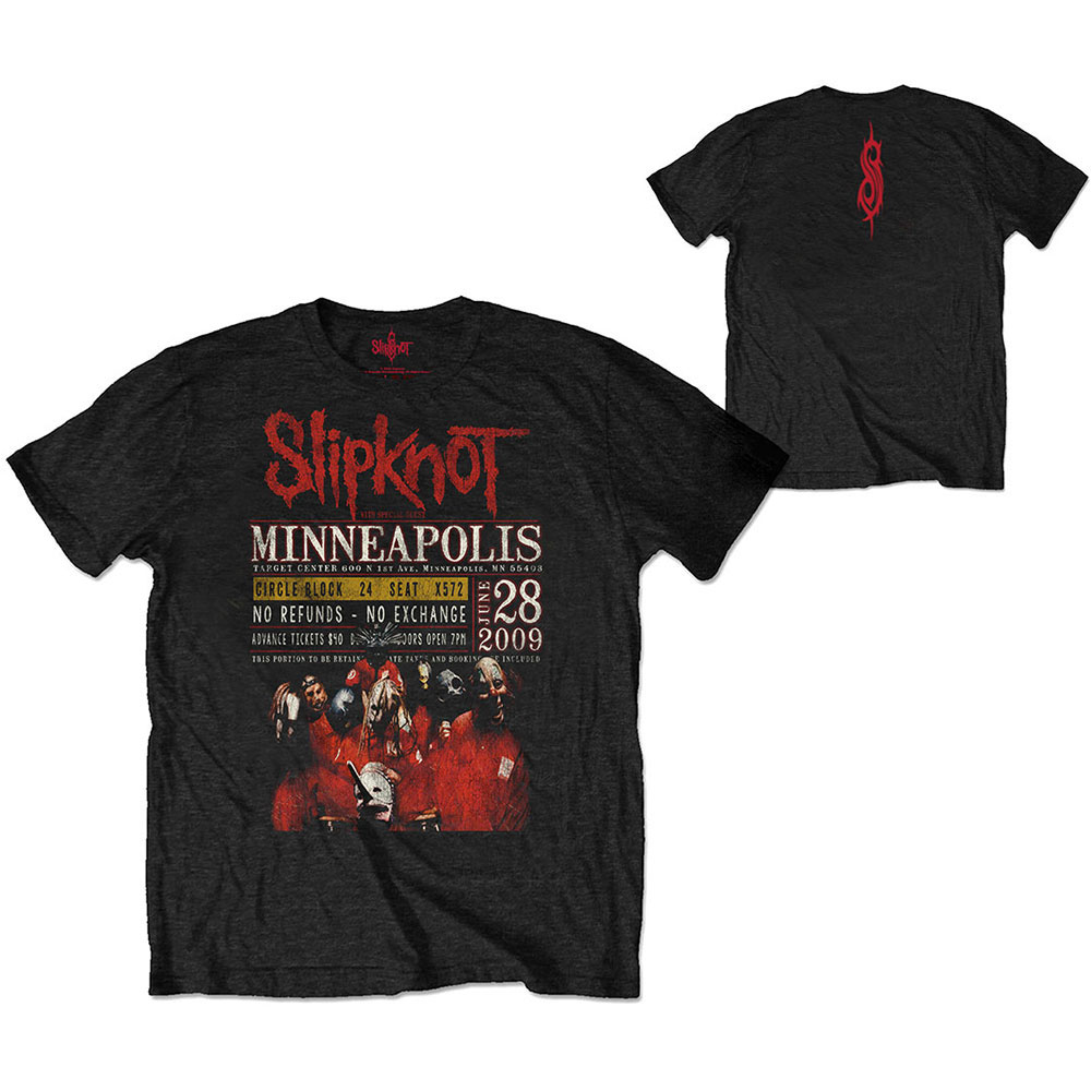 Slipknot tričko Minneapolis \'09 Čierna M