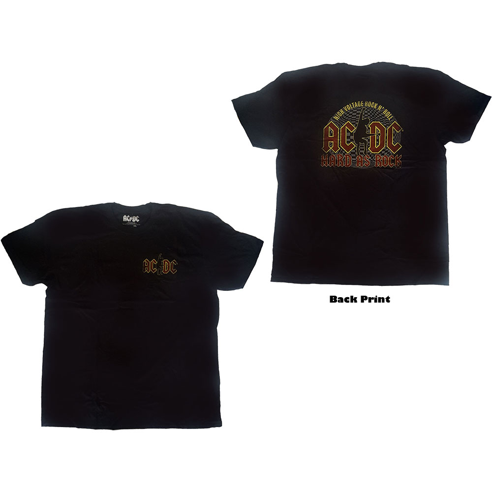 AC/DC tričko Hard As Rock Čierna XL