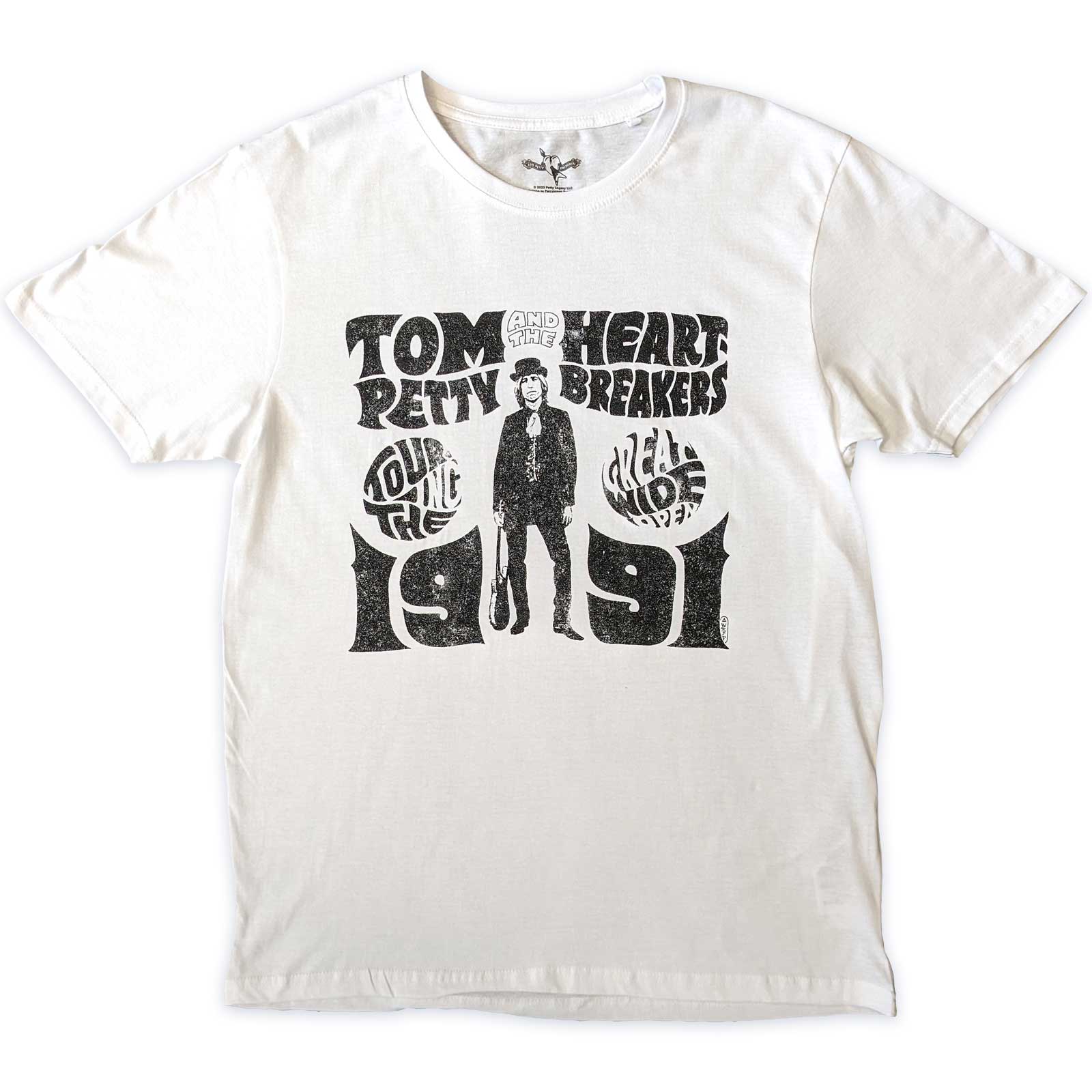 Tom Petty & The Heartbreakers tričko Great Wide Open Tour Biela L