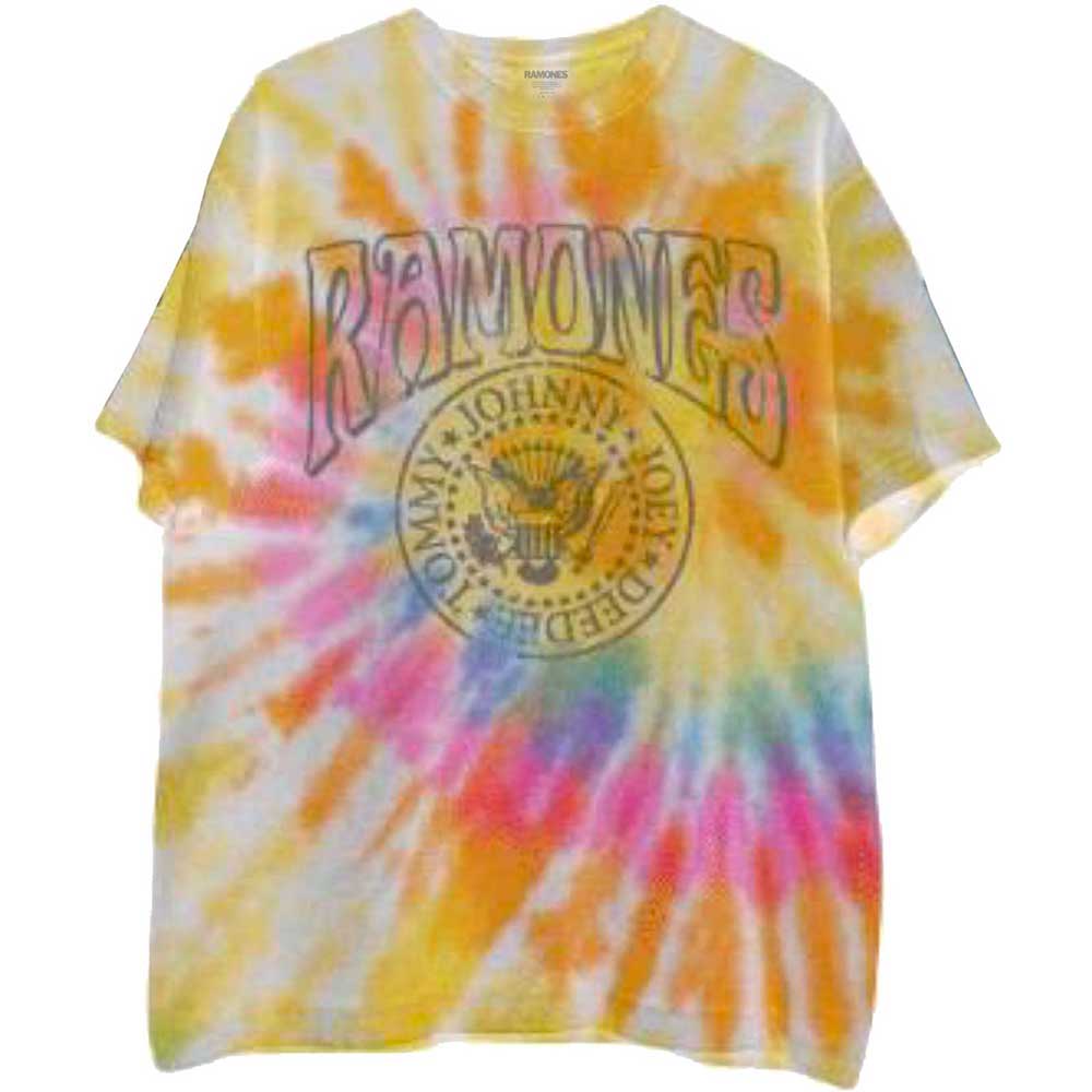 Ramones tričko Crest Psych Žltá S