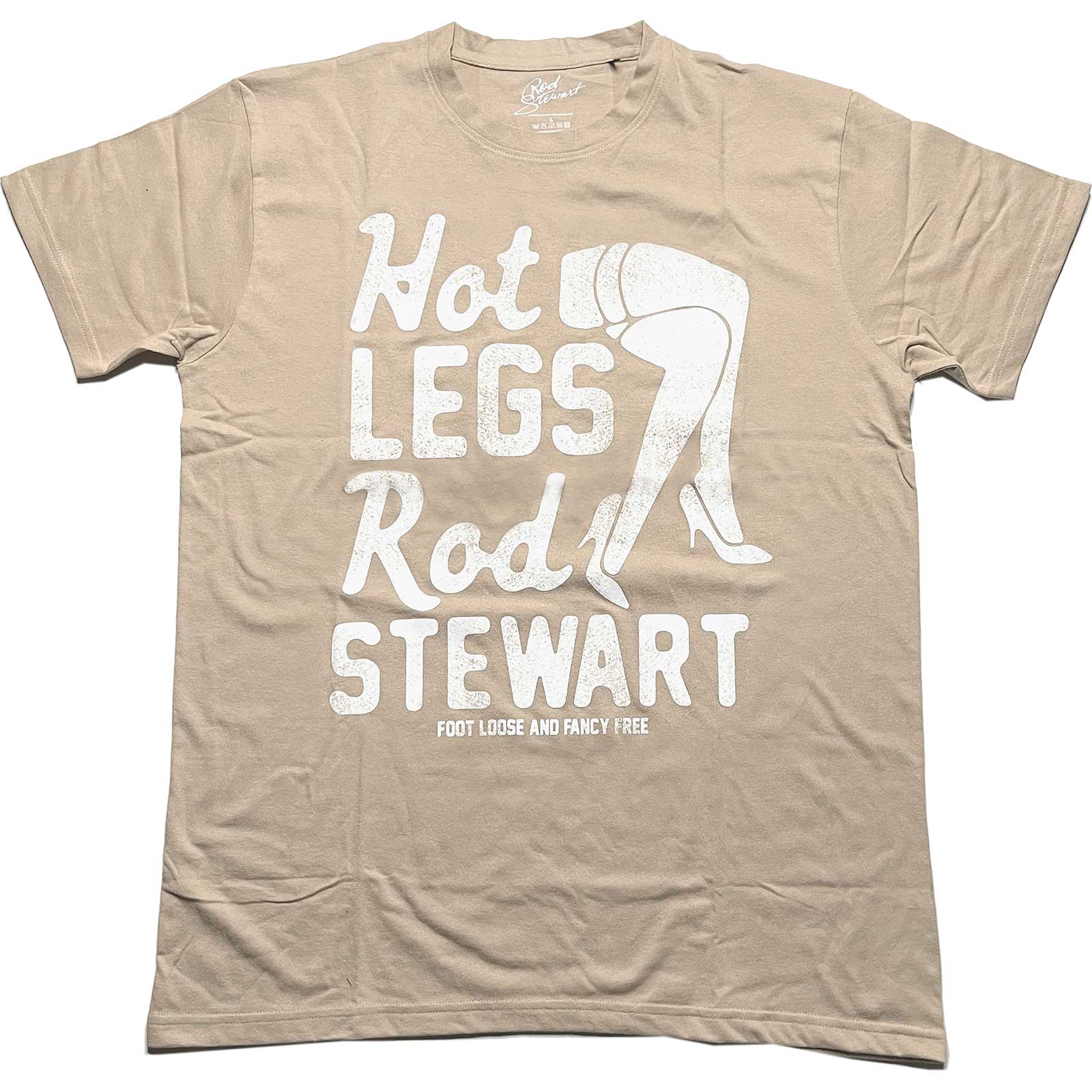 Rod Stewart tričko Hot Legs Natural S