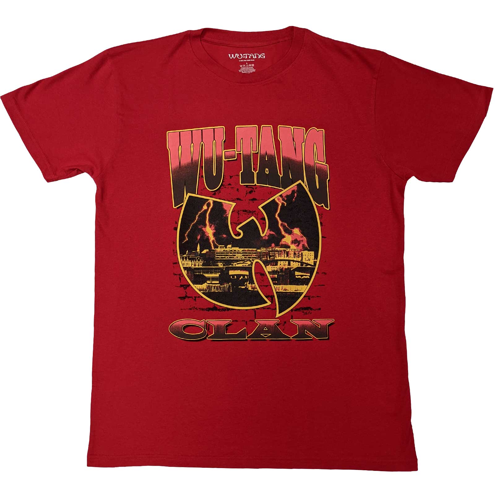 Wu-Tang Clan tričko Brick Wall Červená XL