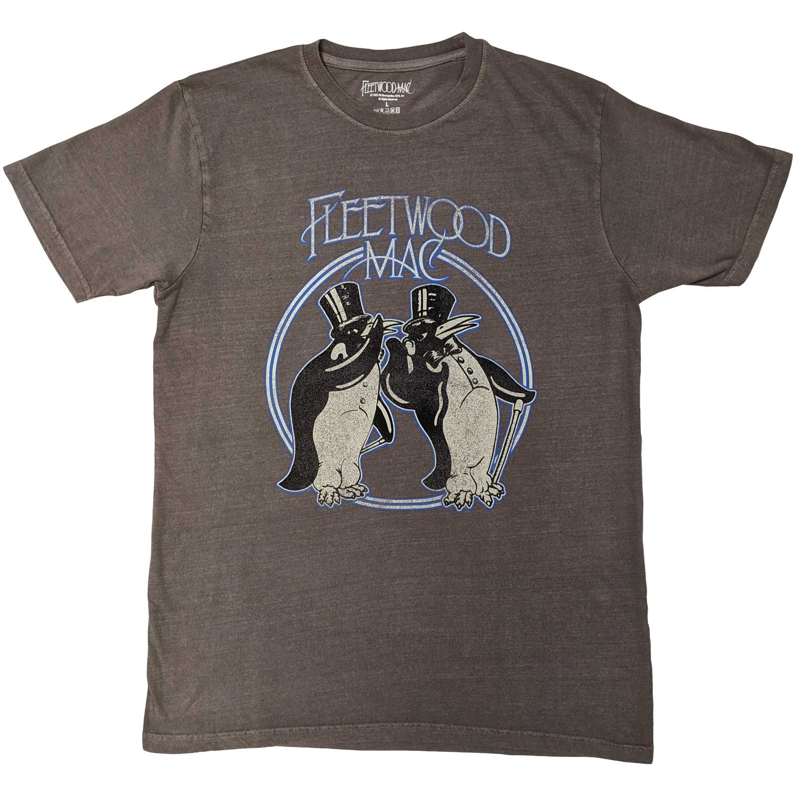 Fleetwood Mac tričko Penguins Šedá L