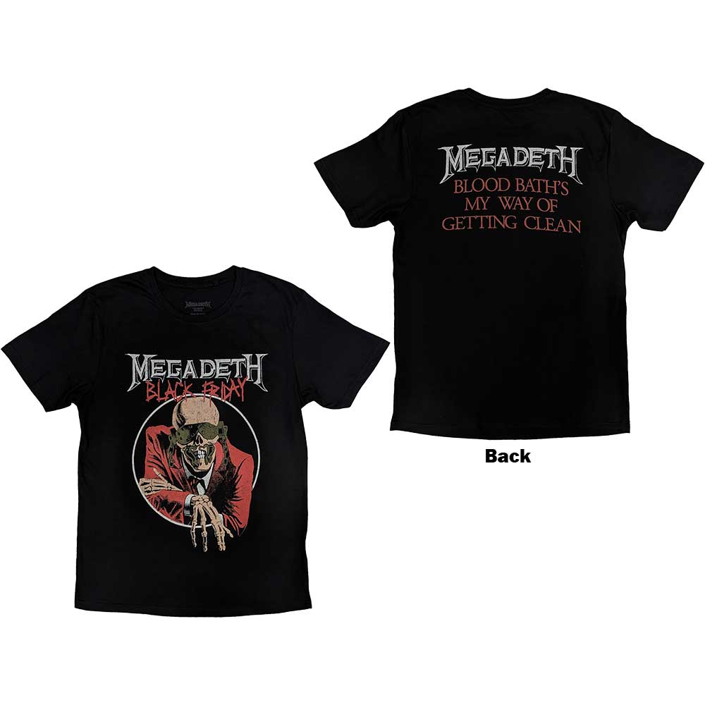 Megadeth tričko Black Friday Čierna S