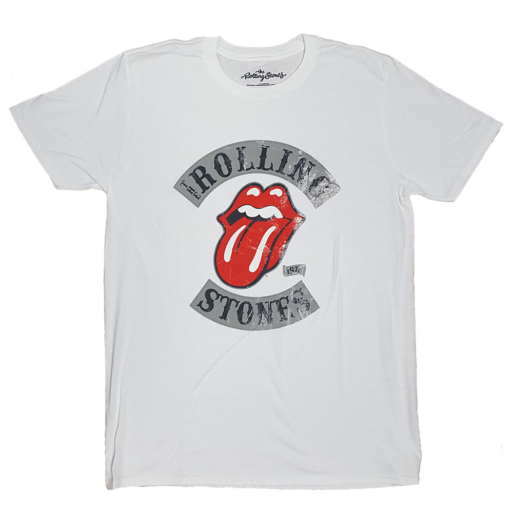 The Rolling Stones tričko Distressed Tour 78 Biela M