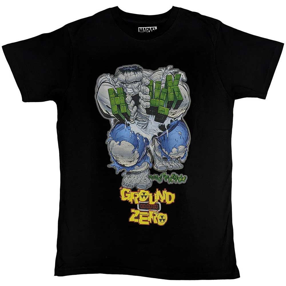Marvel tričko Hulk Ground Zero Čierna M