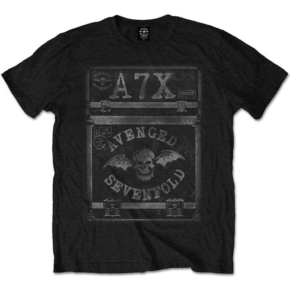 Avenged Sevenfold A7X tričko Flightcase Čierna S