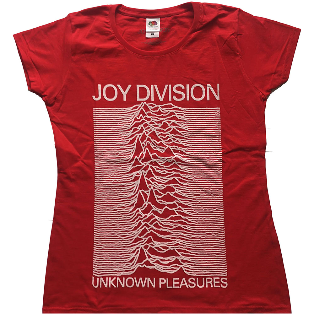 Joy Division tričko Unknown Pleasures Červená L
