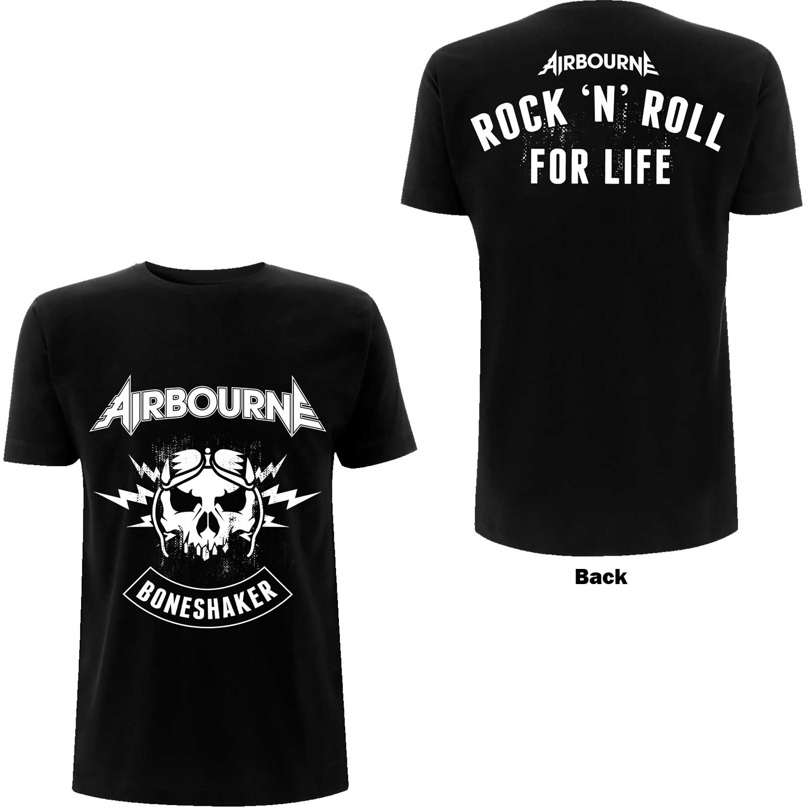 Airbourne tričko R \'n\' R Boneshaker Čierna XXL