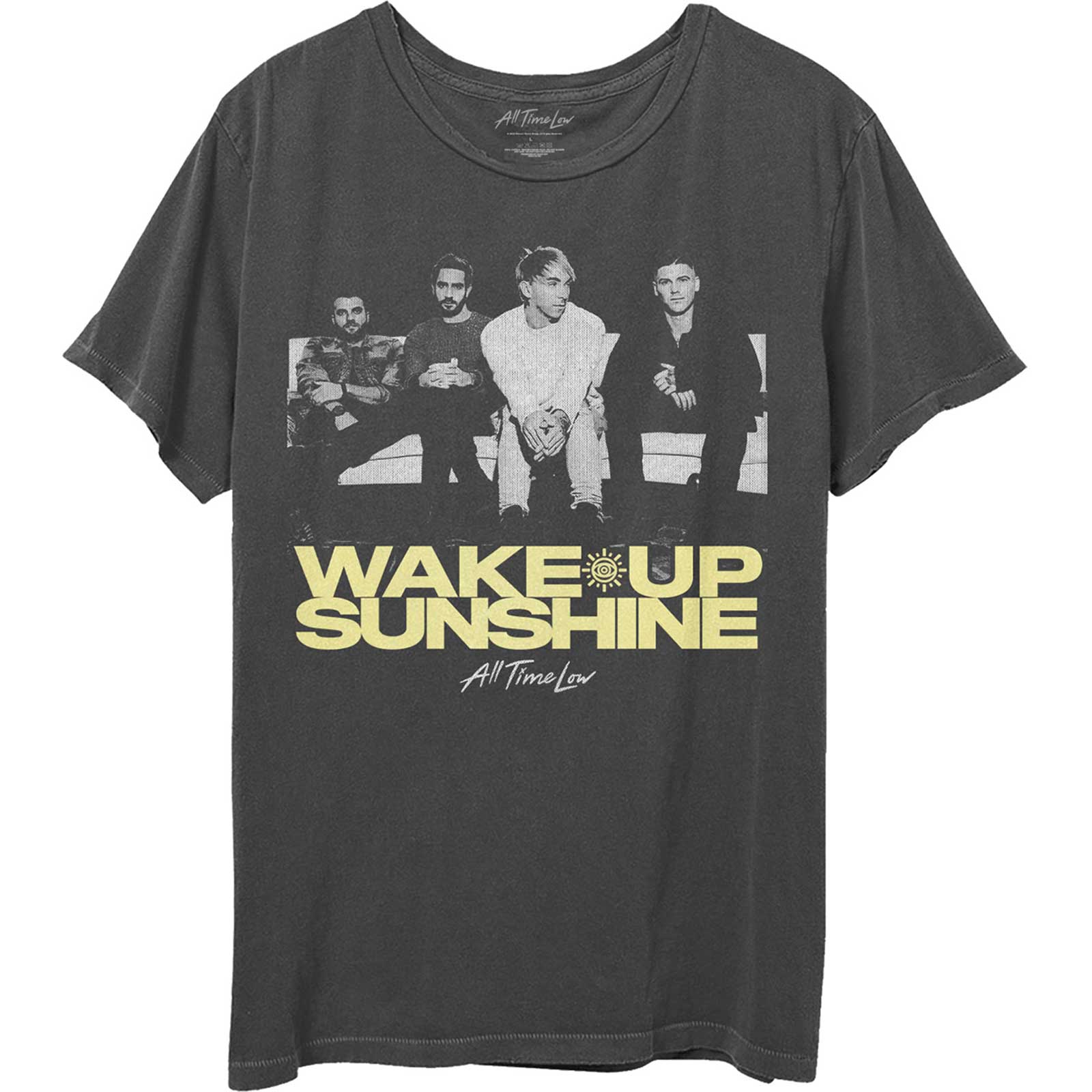 All Time Low tričko Faded Wake Up Sunshine Šedá 3XL