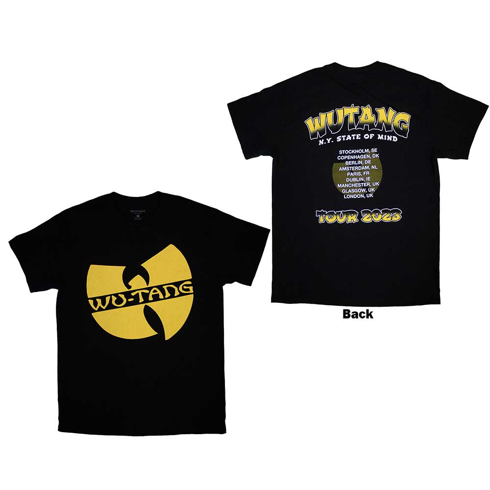 Wu-Tang Clan tričko Tour \'23 Slanted Logo State Of Mind Čierna M