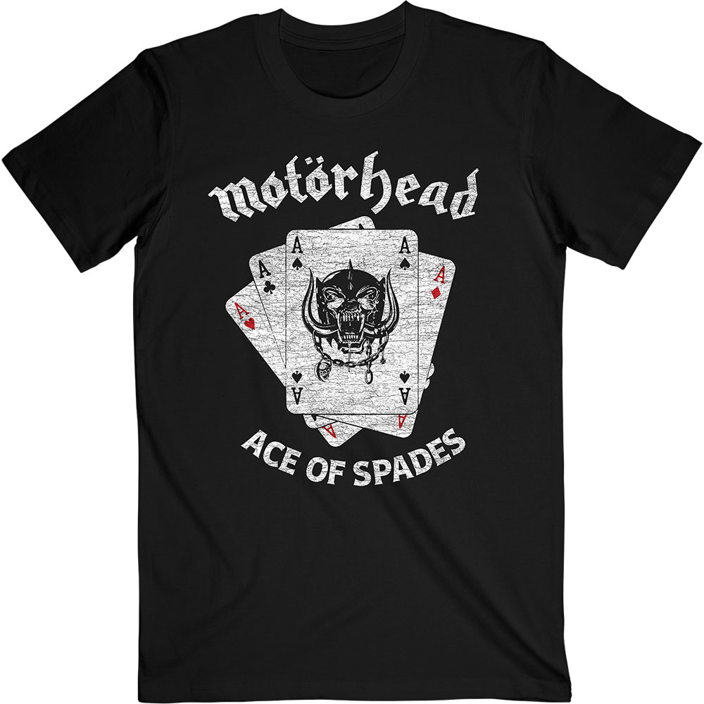 Motörhead tričko Flat War Pig Aces Čierna L
