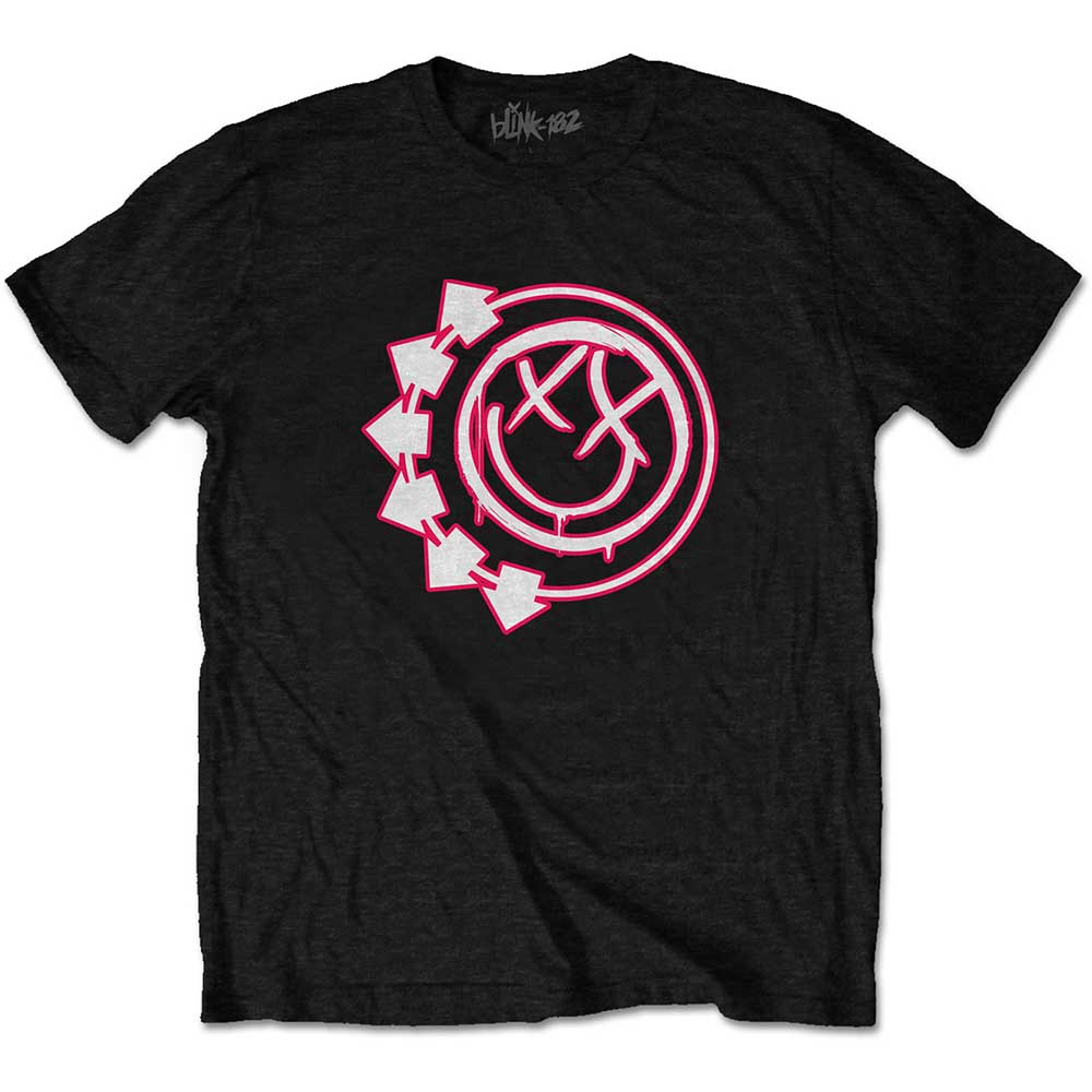 Blink 182 tričko Six Arrow Smiley Čierna 5-6 rokov
