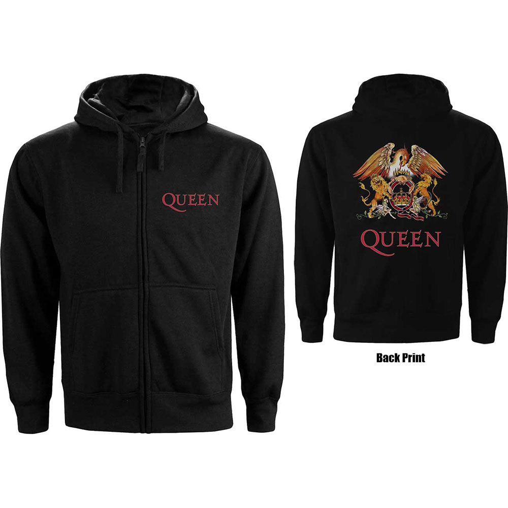 Queen mikina Classic Crest Čierna S