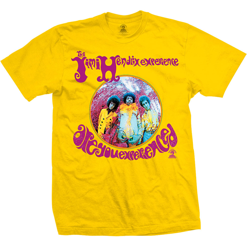 Jimi Hendrix tričko Are You Experienced Žltá S