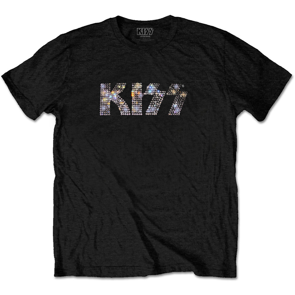 Kiss tričko Logo Čierna S