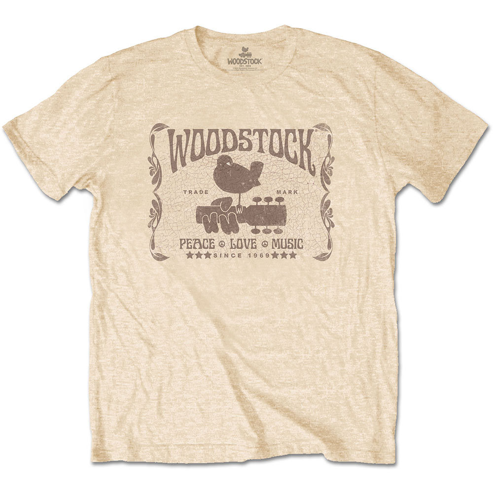 Woodstock tričko Since 1969 Žltá XL