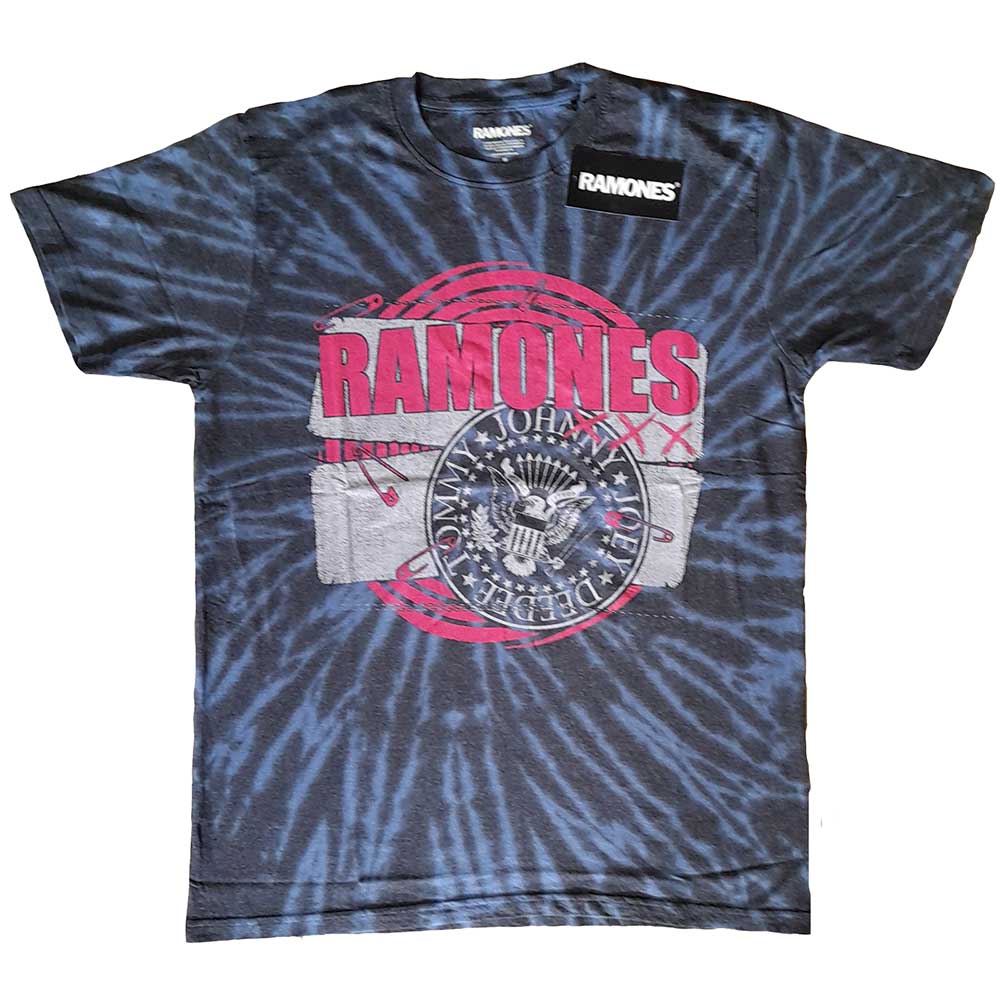 Ramones tričko Punk Patch Modrá L