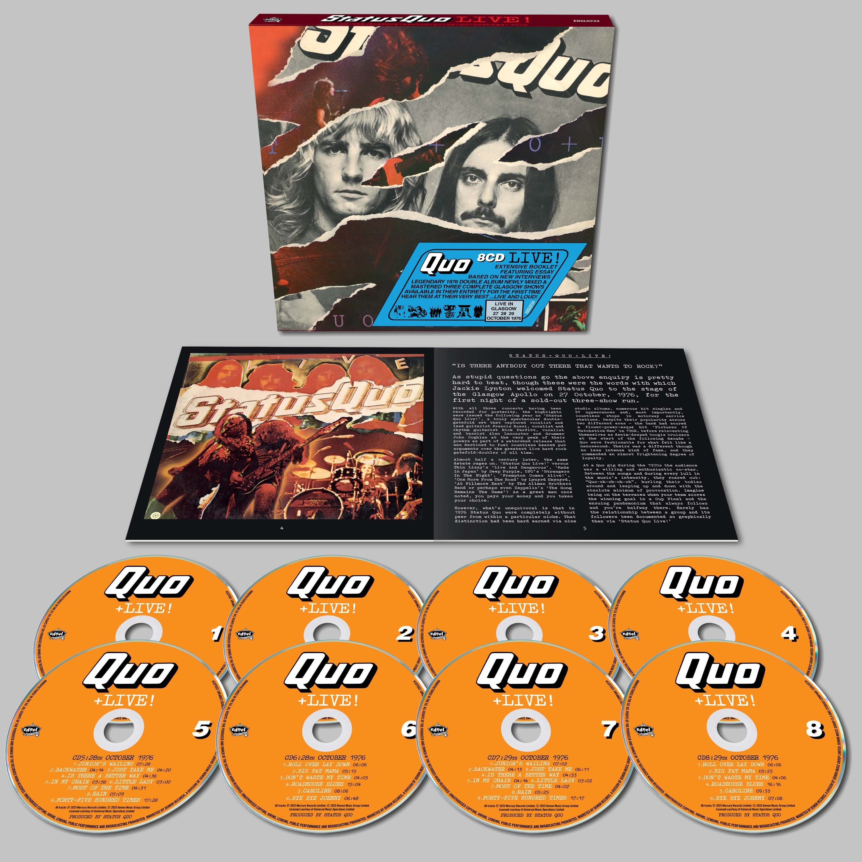 E-shop Status Quo: Live! (Deluxe Edition) CD