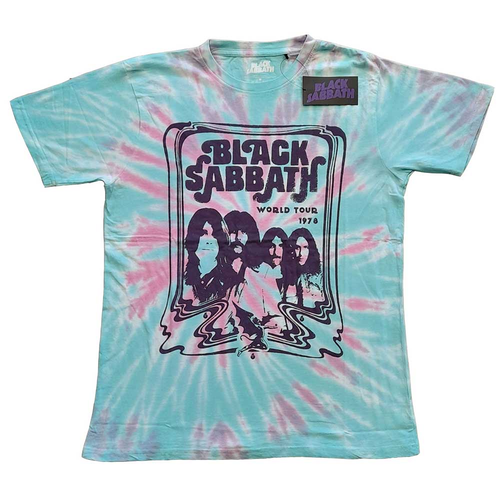 Black Sabbath tričko World Tour \'78 Zelená L