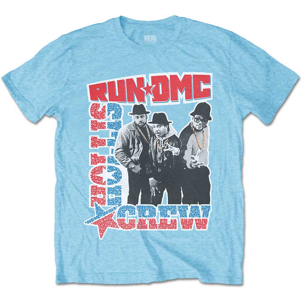 Run-DMC tričko Hollis Crew Modrá L