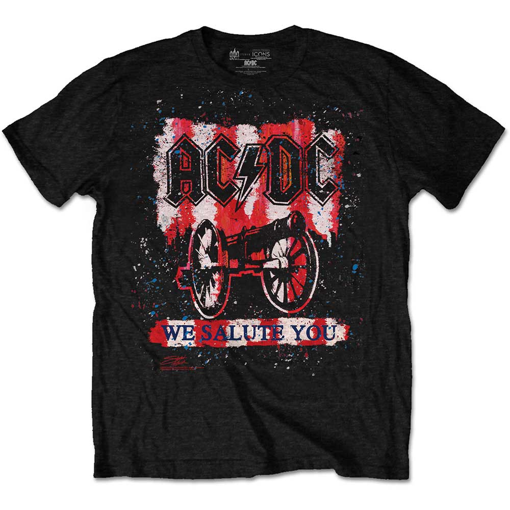 AC/DC tričko We Salute You Bold Čierna S