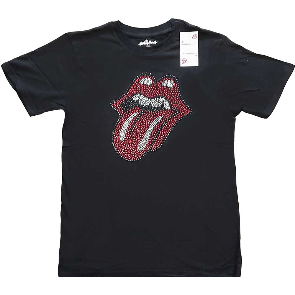 The Rolling Stones tričko Classic Tongue Čierna M