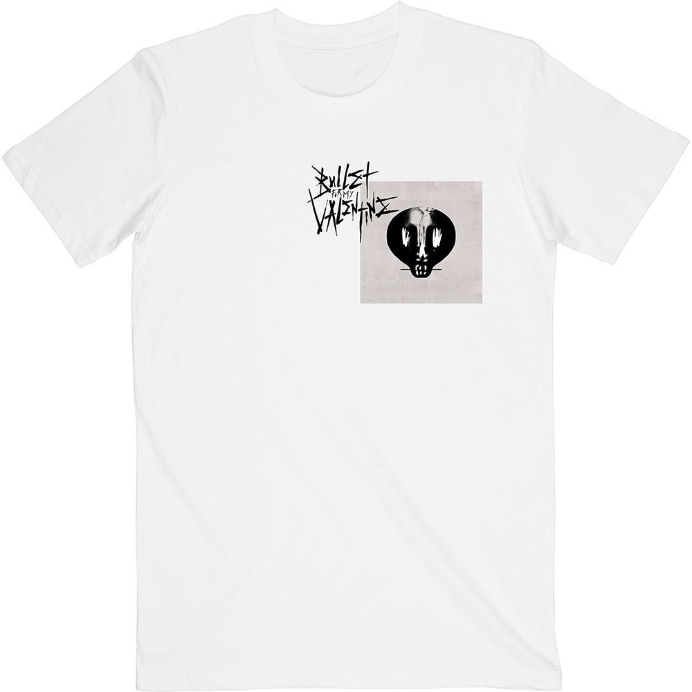 Bullet for My Valentine tričko Album Cropped & Logo Biela S
