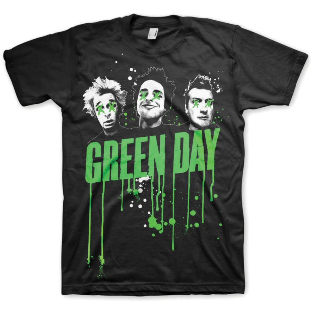 Green Day tričko Drips Čierna L