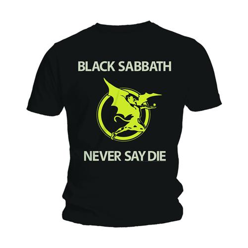 Black Sabbath tričko Never Say Die Čierna M