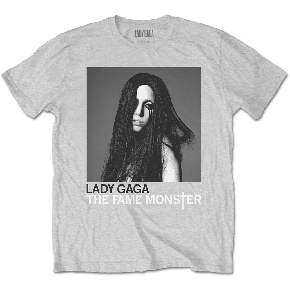 Lady Gaga tričko Fame Monster Šedá L
