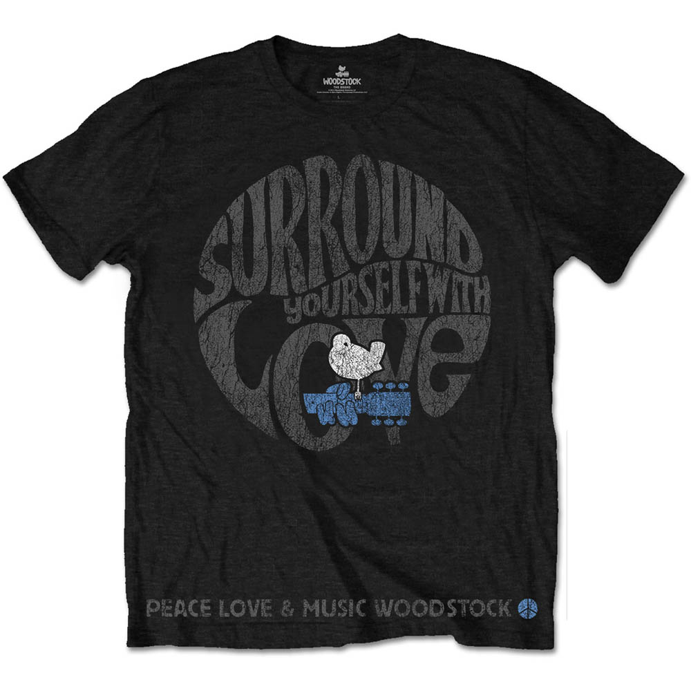 Woodstock tričko Surround Yourself Čierna S