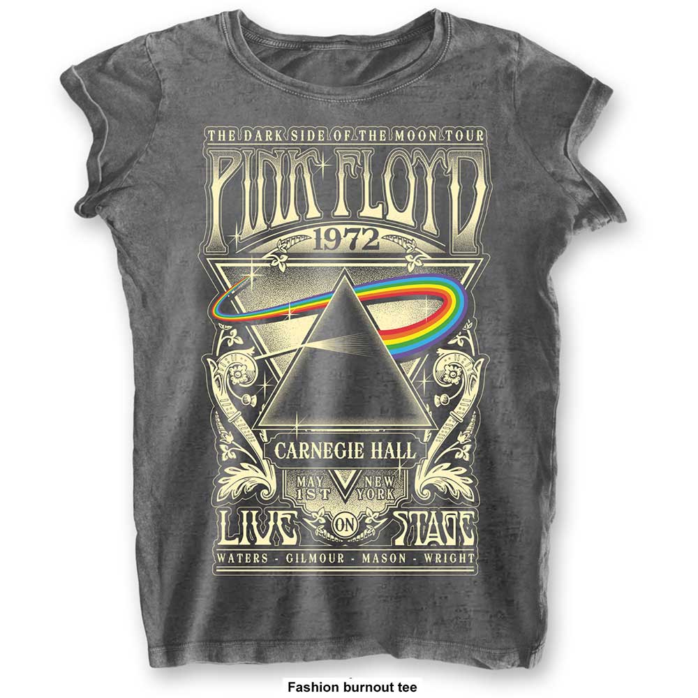 Pink Floyd tričko Carnegie Hall Šedá S