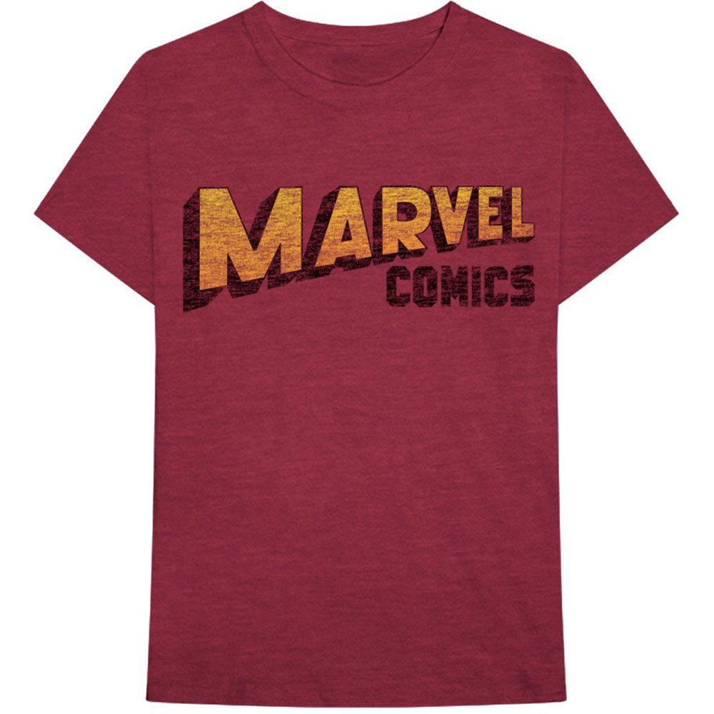 Marvel tričko Warped Logo Červená XL