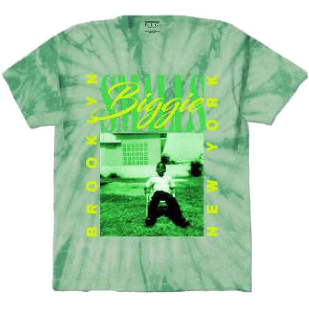 Biggie Smalls tričko 90\'s New York City Zelená M