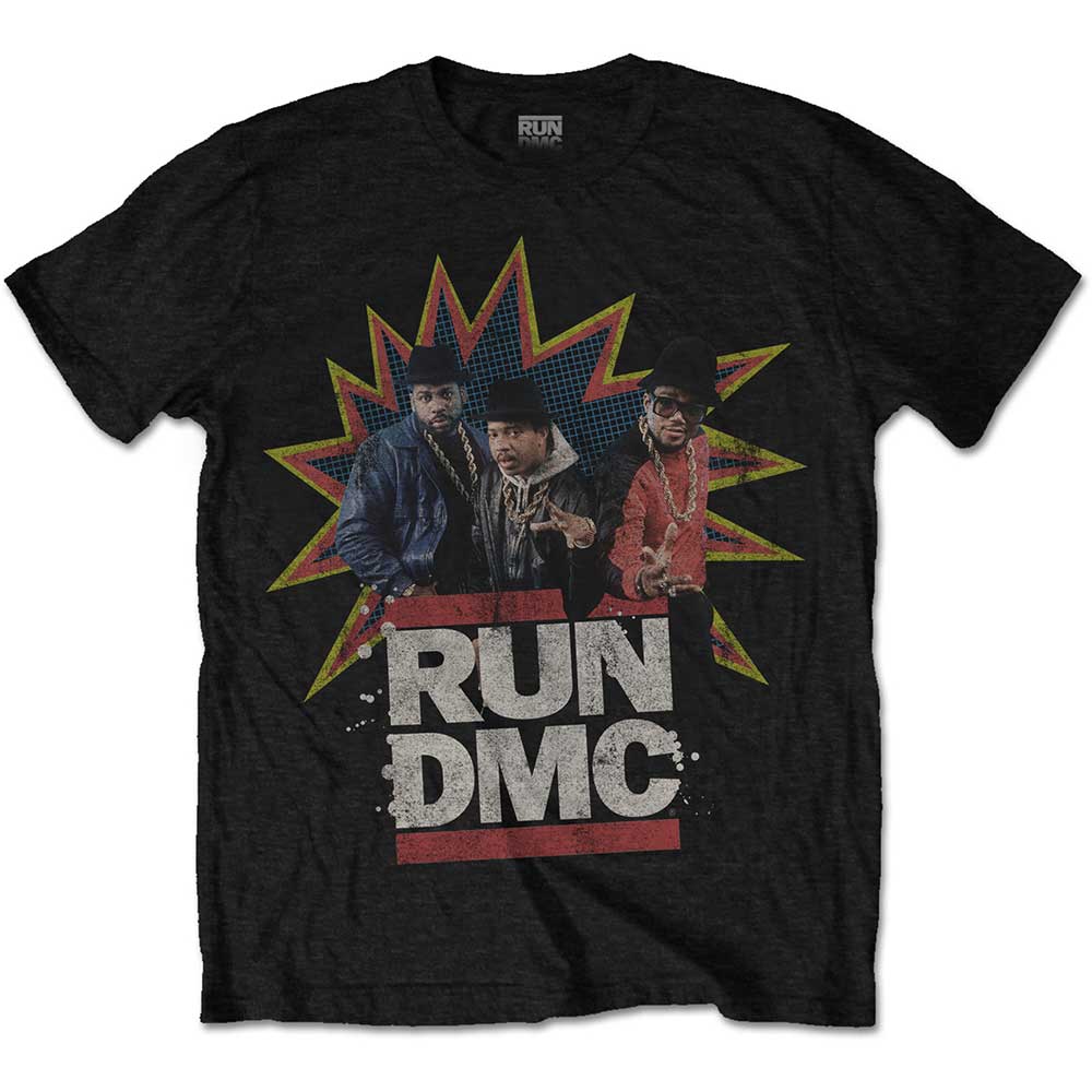 Run-DMC tričko POW! Čierna M