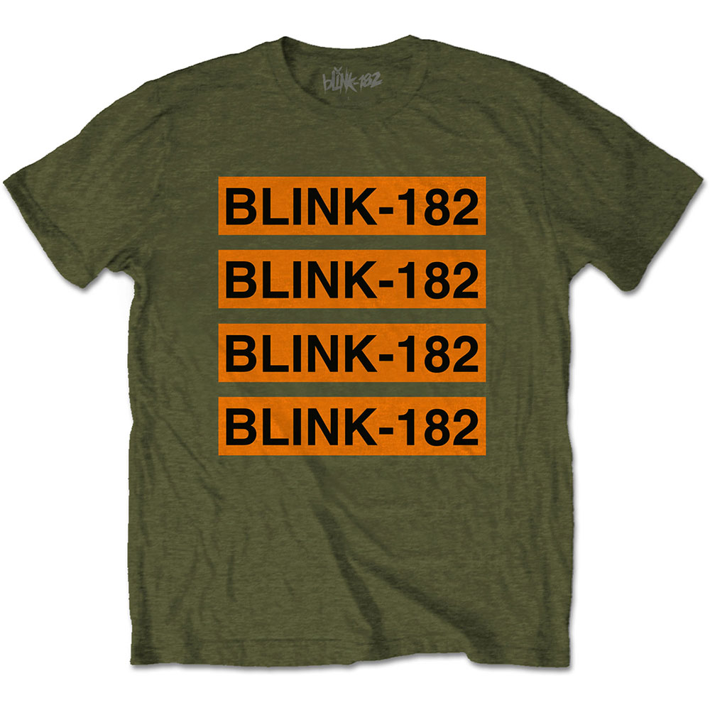 Blink 182 tričko Log Repeat Zelená M