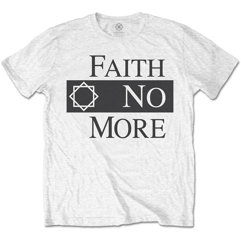 Faith No More tričko Classic Logo V.2. Biela XXL